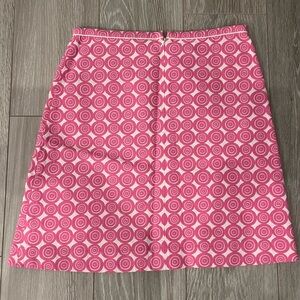 Lilly Pulitzer Pink and White A-Line Skirt